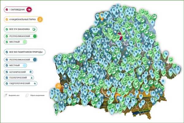 Создана интерактивная карта белорусских ООПТ. Цифровой продукт запущен в тестовом режиме